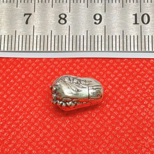 999纯银白菜百财手链桶珠串饰 足银青菜隔珠手串腰珠饰品配件