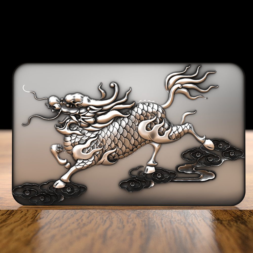 纯银麒麟三羊开泰貔貅皮带扣