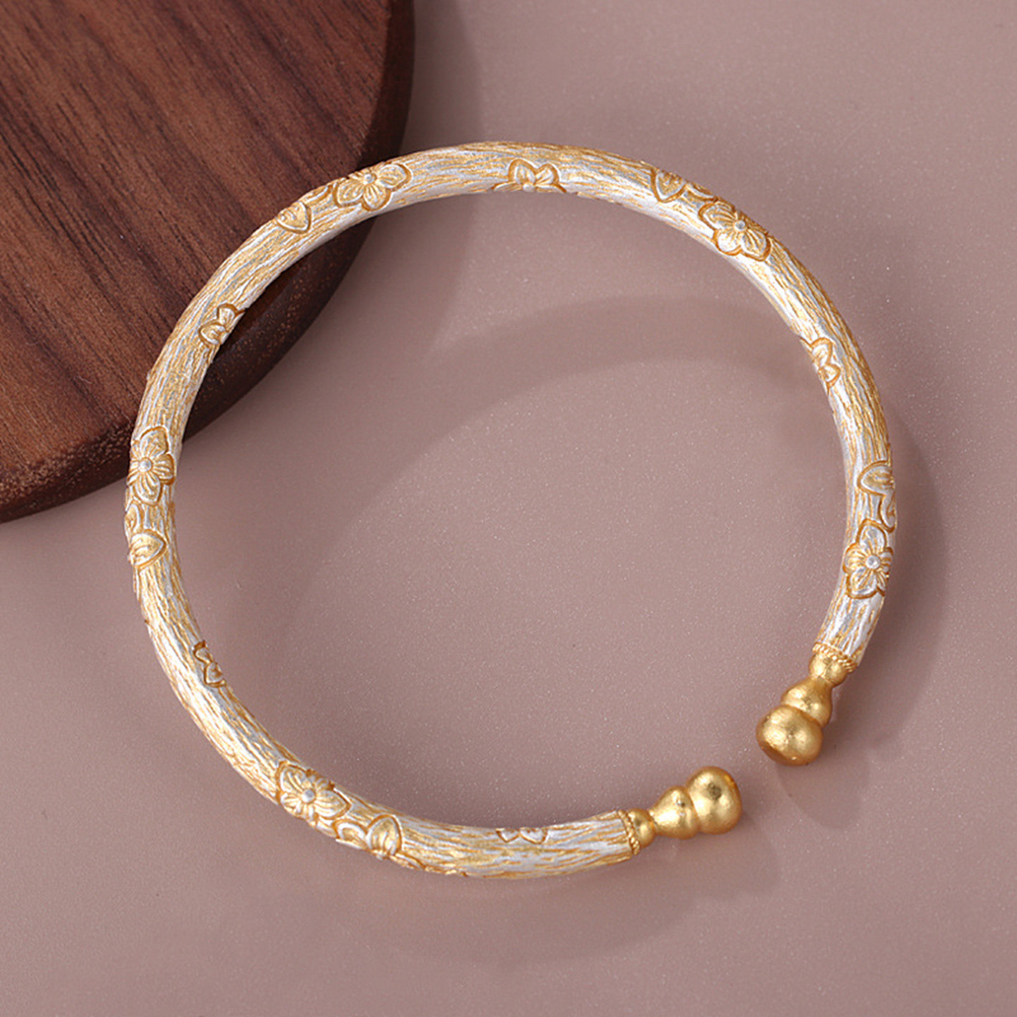 足银9999描金珐琅樱花福禄开口手镯女实心国风纯银镯子送女友古风,饰品/流行首饰/时尚饰品新,银饰手镯,淘宝优惠券,粉丝福利购,淘宝优惠卷