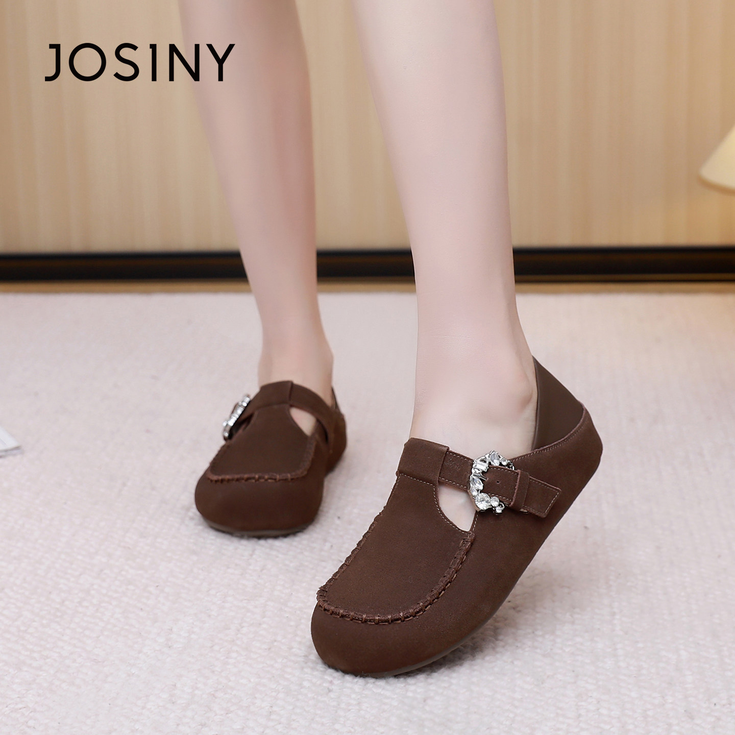 卓诗尼2025秋季新款厚底勃肯鞋时尚舒适休闲单鞋潮流复古小皮鞋女,女鞋,勃肯鞋/软木鞋,淘宝优惠券,粉丝福利购,淘宝优惠卷