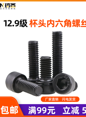 M1.622.534568-16高强度12.9级内六角螺丝杯头圆柱头螺丝钉机螺丝