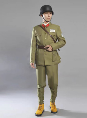 德教导员机械师演出服士兵舞台表演服二战时期影视剧八佰士兵话剧