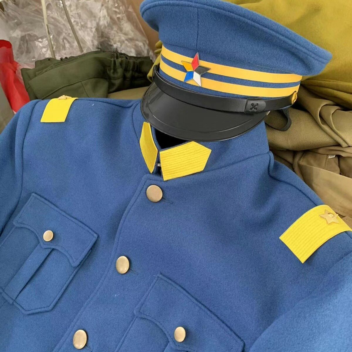 民国风婚纱摄影高端套装北洋军阀军统服装少帅气衣服大帅套装奉系图片