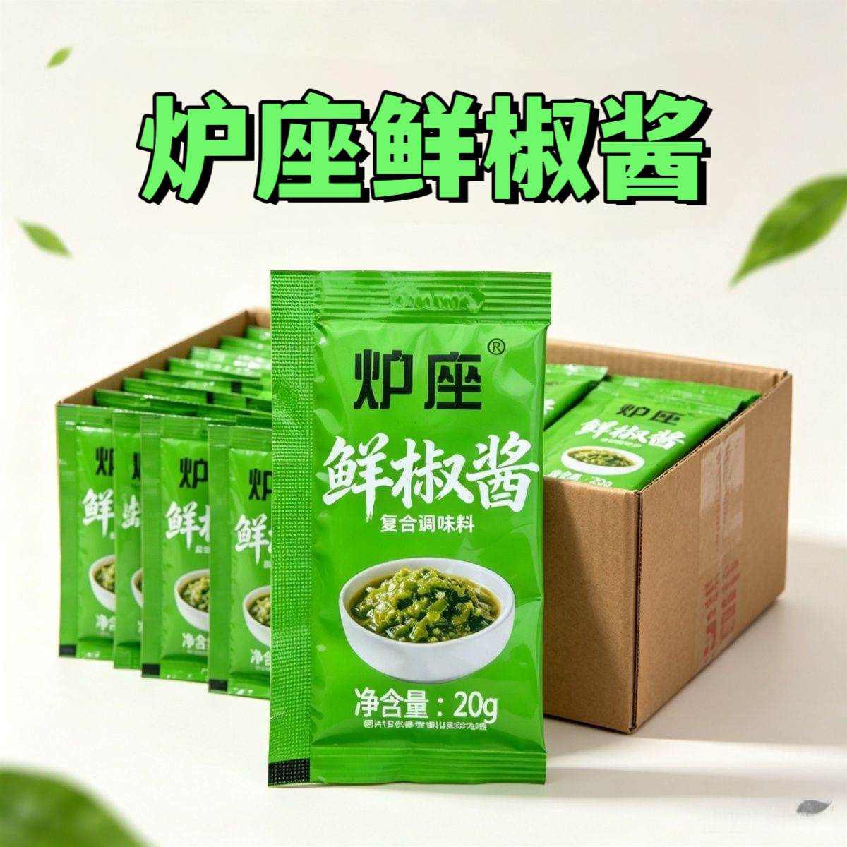 鲜椒酱辣椒酱青椒贡菜酱