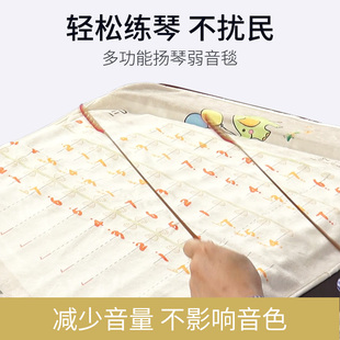 乐海扬琴防尘罩遮尘布多功能弱音毯杨琴盖布套音位识别练琴不扰民