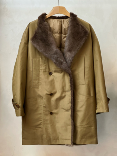 2025冬季新款貂毛领鹅绒派克羽绒服中长新款外套女