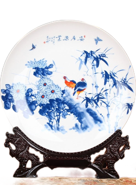 景德镇花鸟中式风家居摆件陶瓷器