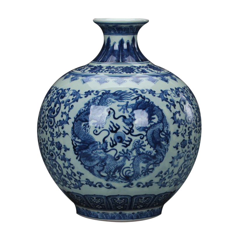 景德镇仿古青花瓷器古典中式书房