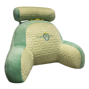 丝绒床头靠垫软包护腰靠枕大靠背沙发抱枕靠枕头床上看书夏季