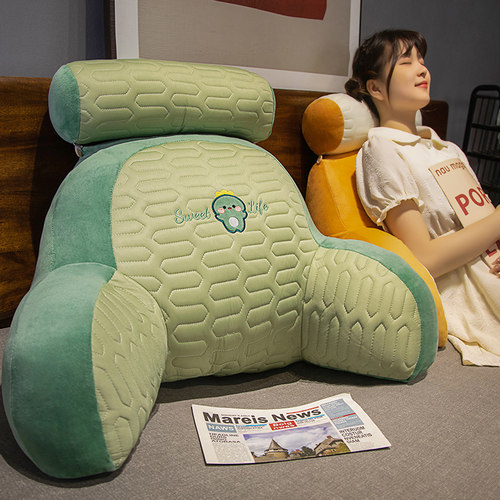 丝绒乳胶床头靠垫软包靠枕