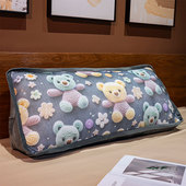 现代极简榻榻米软包ins北欧床头靠垫纯色靠背床上大长靠枕