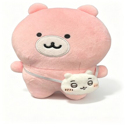 日本REVIVO正版呆萌倒反天罡熊公仔靠枕粉色毛绒公仔娃娃桌伴玩偶