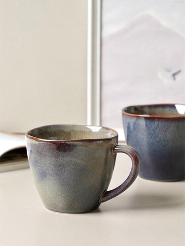 出波兰窑变釉大容量马克杯540ml高温釉下彩微波炉@4-2@