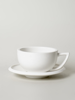 泽田咖啡杯碟套装280ml加厚拉花杯艺术拉花杯瑕疵杯口不圆@4-2@