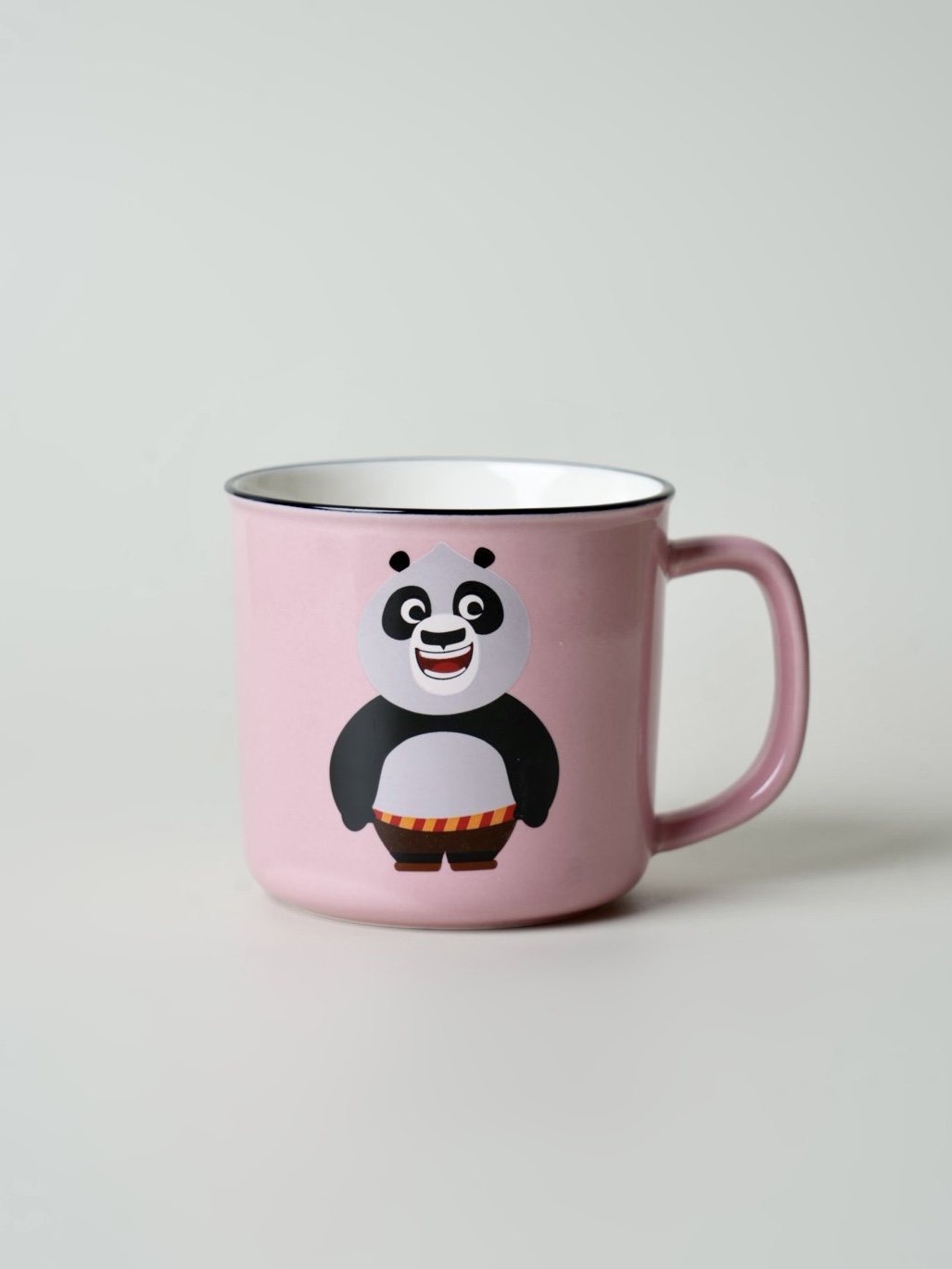 微瑕卡通仿搪瓷马克杯350ml