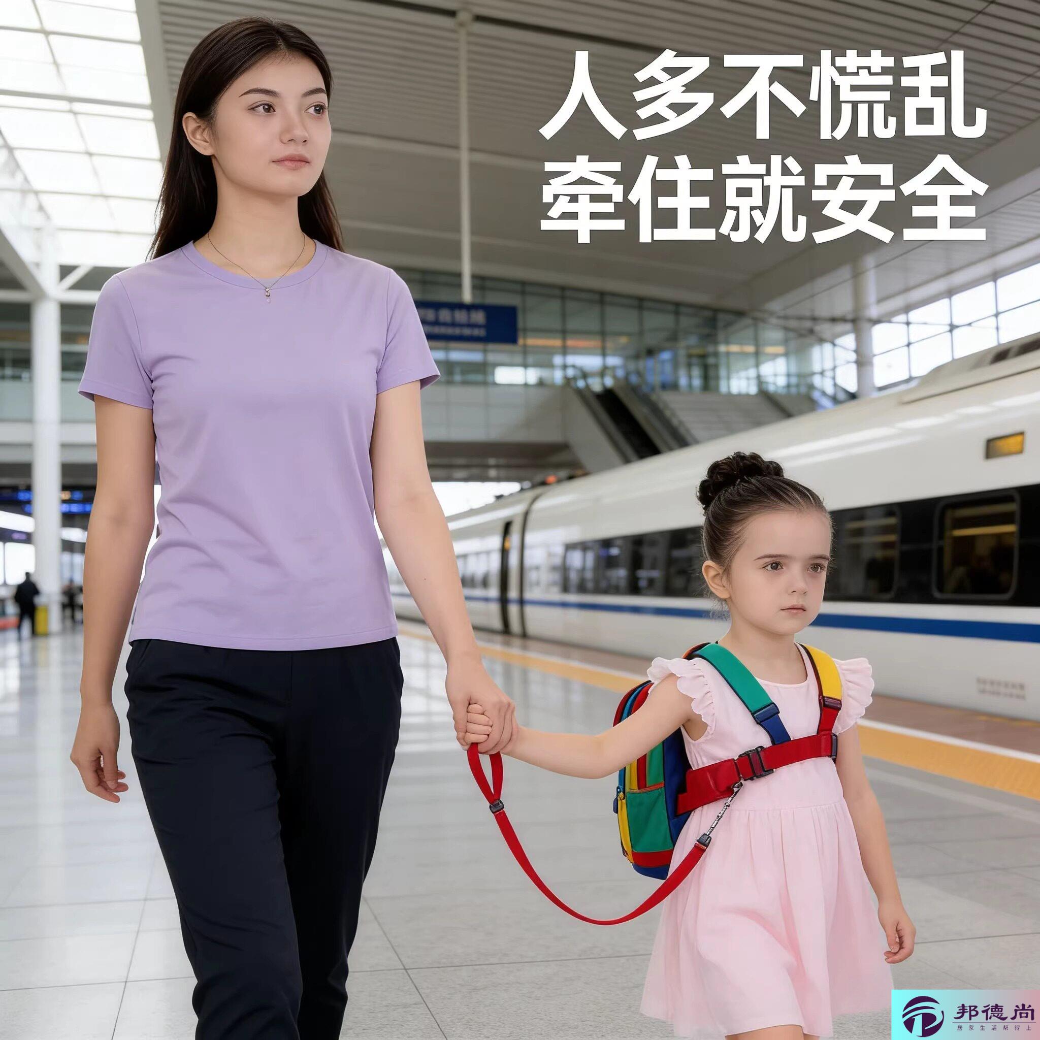 宝宝学步牵引绳遛娃轻盈不勒肤防丢牵引带外出逛街孩童看护防护图片