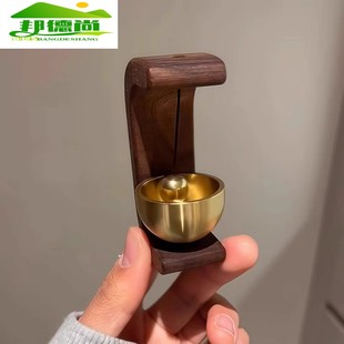 入户进门提醒挂件门铃铛门撞铃挂饰 家用多巴胺门铃木质风铃吸门式