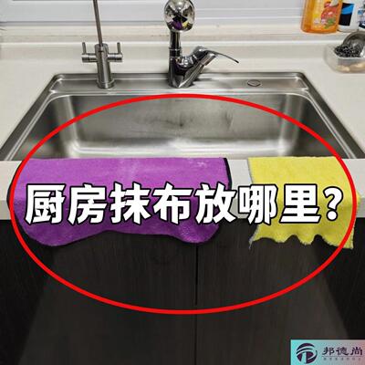 吸盘厨房抹布架可旋转沥水架洗碗槽窗台多杆置物架壁挂上墙置物架