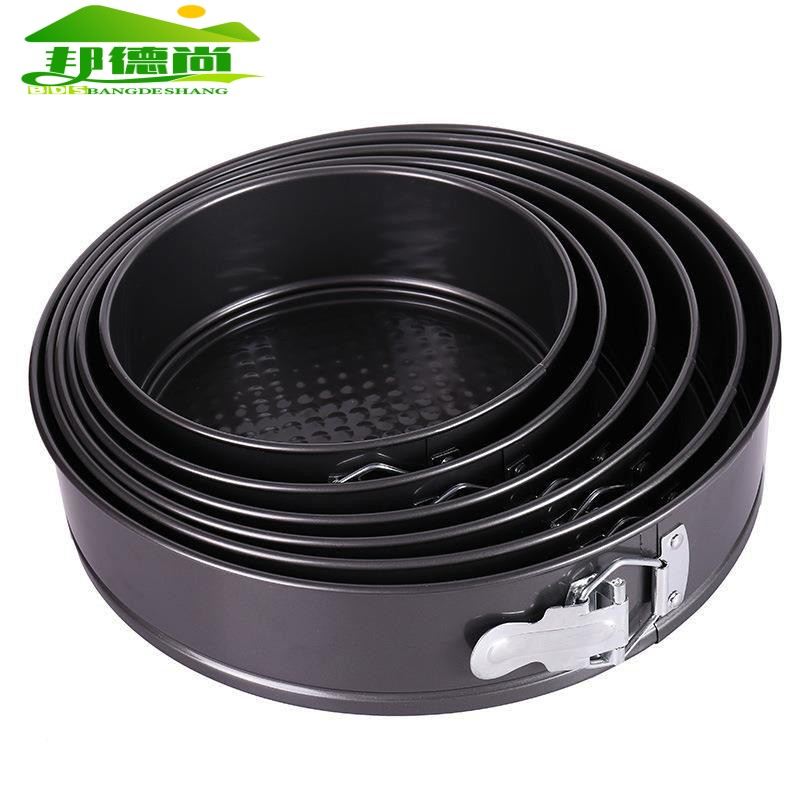 圆形不沾活底蛋糕模具碳钢戚风慕斯烘焙工具家用烤箱蛋糕模具商用