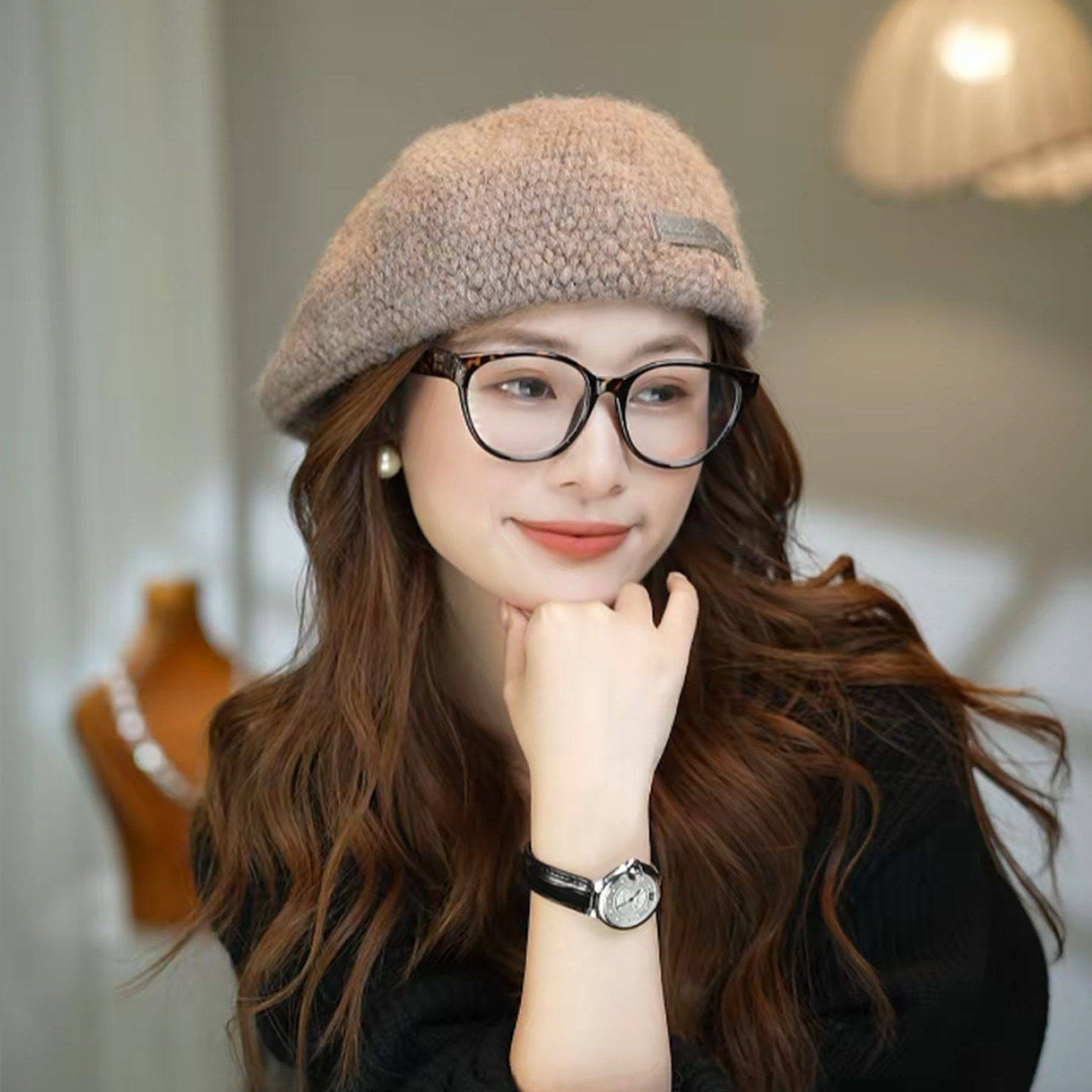 复古冰岛反戴文艺贝雷帽女秋冬百搭显脸小前进帽减龄画家帽鸭舌帽,居家日用,头部防护用品,淘宝优惠券,粉丝福利购,淘宝优惠卷