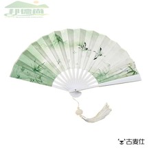 中国风折扇ins古风仙气高颜值舞蹈扇子汉服霸气折扇学生绢布扇9寸
