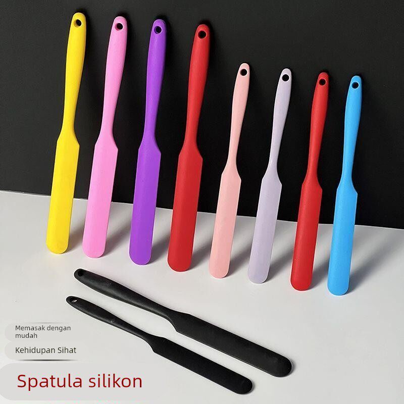 硅胶刮刀长条果酱抹刀烘焙耐高温一体式吻刀食品级奶粉搅拌铲牛油