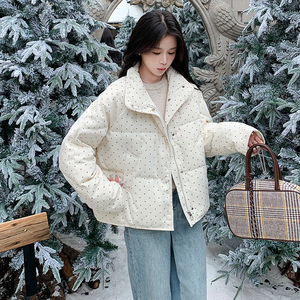 【新品上架】现货 韩系减龄波点保暖90绒羽绒服 271-9116P295K438图片