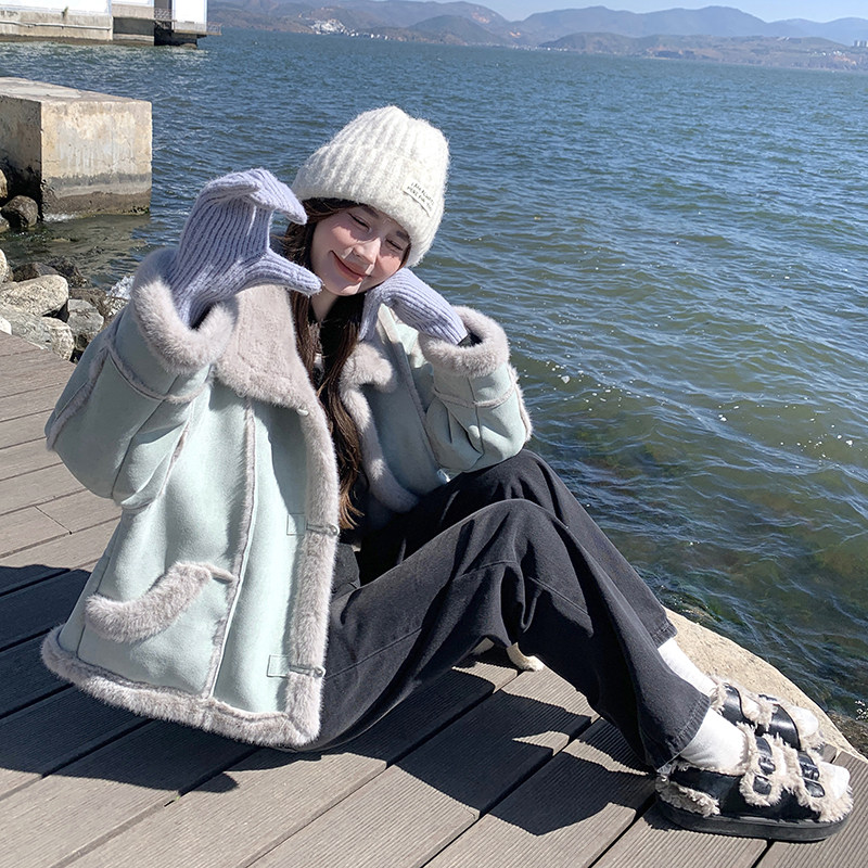 现货新款皮毛一体外套271-9227P195K288,女装短外套,浙宝271