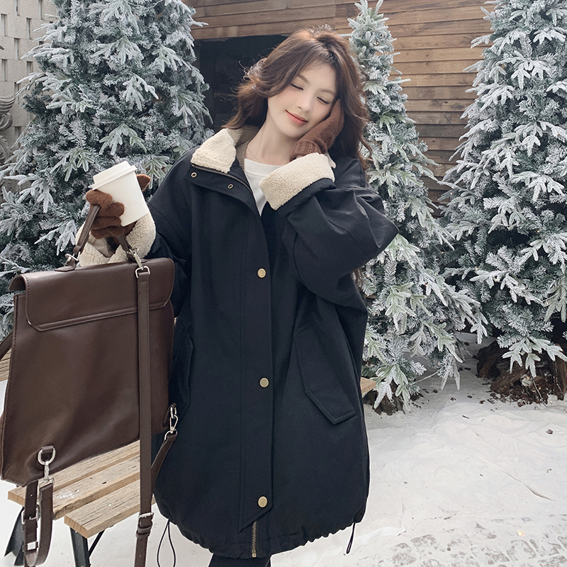 【现货】冬新款加厚保暖派克服羊羔毛外套271-9223P195K288，女装派克服，浙宝271