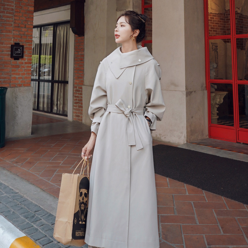 现货 271-9910-P135 新款中长款过膝风衣外套 控价198图片