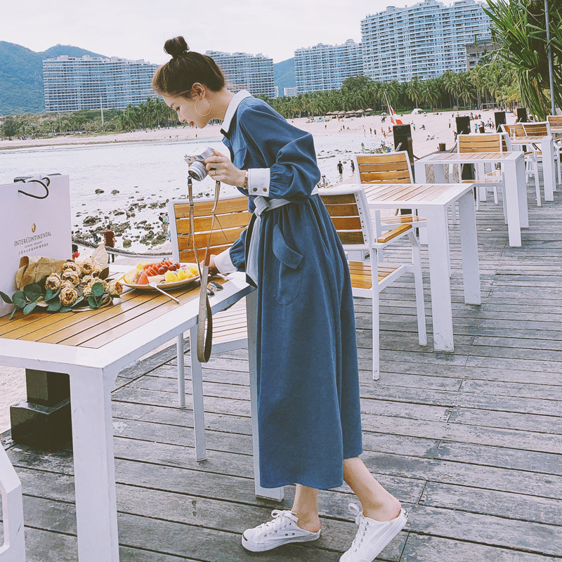 现货主推款2色271-7007-P115撞色连衣裙控178，女装连衣裙，浙宝271