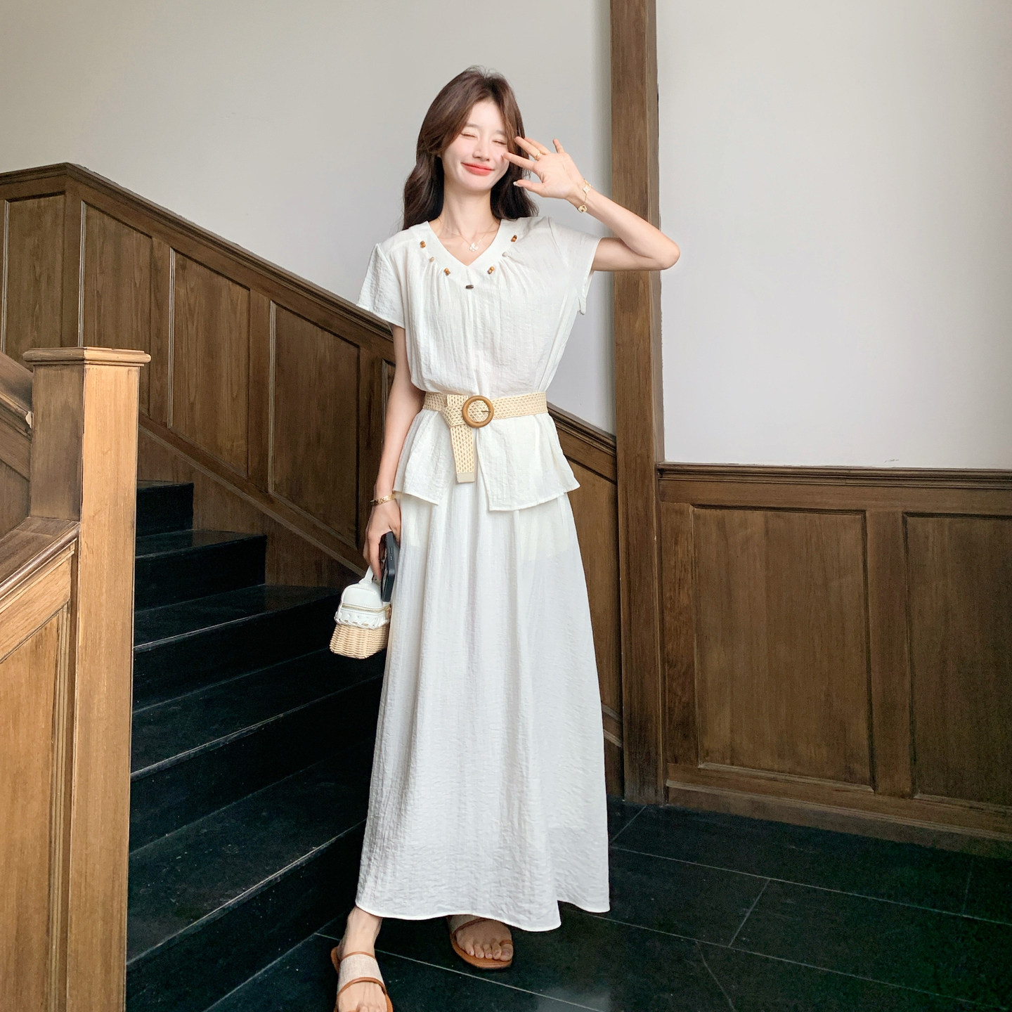 现货2C369-6355P175K238新款两件套套装,女装连衣裙,浙宝271