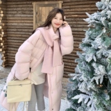 现货271-9277P435K668粉色90绒羽绒服外套，女装羽绒服，浙宝271