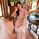 现货原创271-6015-P115新款粉色连衣裙控168，女装连衣裙，浙宝271