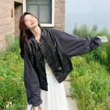 现货新款风设计款皮衣夹克短外套271-8113P145K198，女装短外套，浙宝271