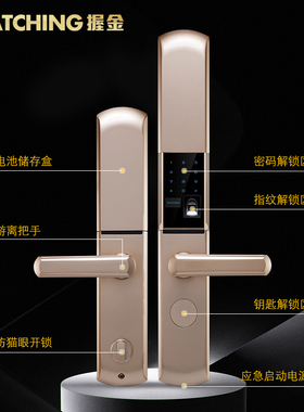 指纹锁家用防盗门智能锁指纹密码锁电子锁家用防盗门木门锁