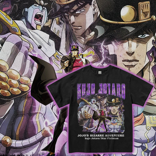 JOJO的奇妙冒险承太郎短袖T恤