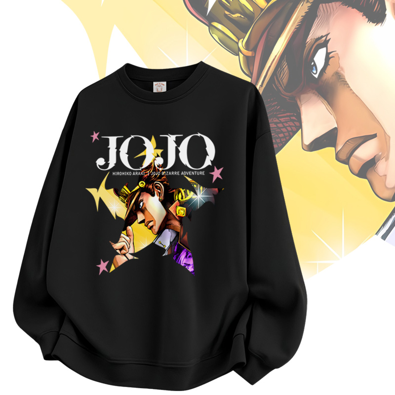 日系动漫JOJO的奇妙冒险圆领卫衣