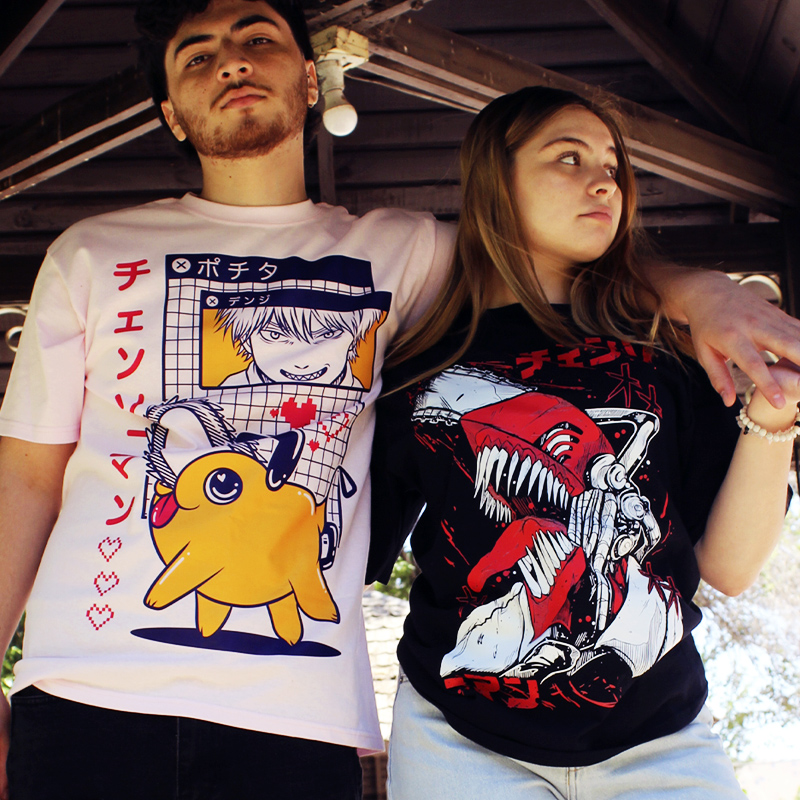 短袖电锯人波奇塔青少年T恤