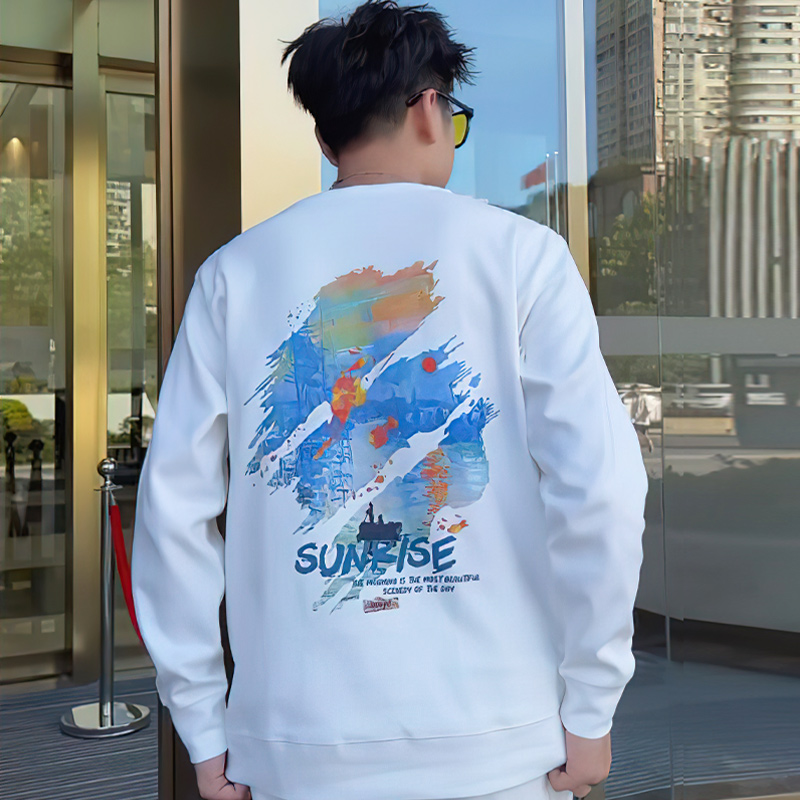 顿伦秋冬潮牌卫衣青年潮流圆领