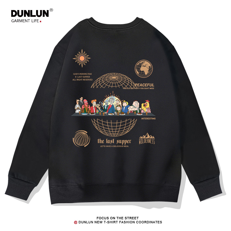 瑞克与莫蒂日系卡通青年卫衣