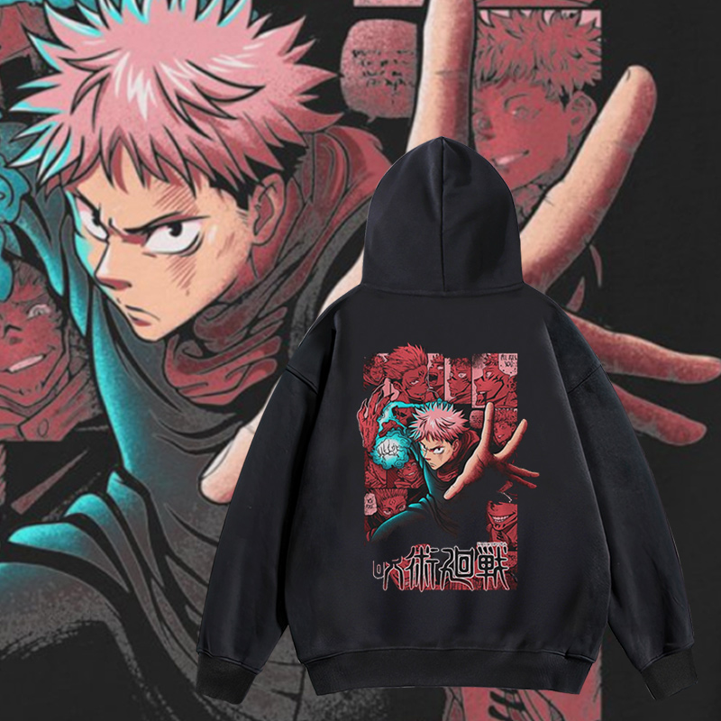 咒术回战卫衣连帽套头加绒厚外套