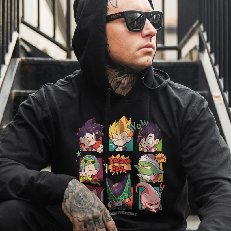 七龙珠秋冬加绒连帽卫衣