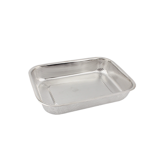 304不锈钢方篮网筐洗菜控水网篮过滤漏盘餐具沥水篮冲孔筐水果篮