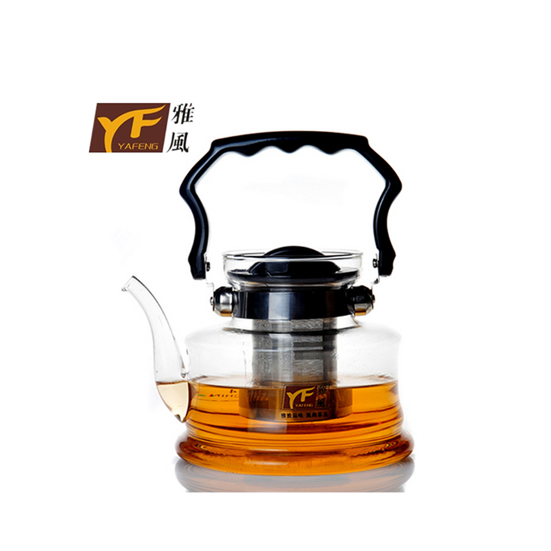 玻璃可直火不锈钢茶漏手提壶