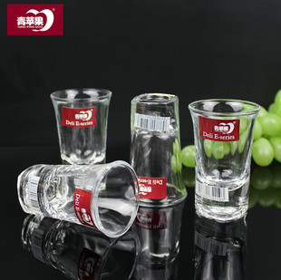 青苹果烈饮杯6只装 波德烈酒杯厚底玻璃小杯小品杯白酒杯玻璃杯子
