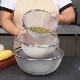 304不锈钢漏篮洗菜盆沥水篮加厚硬网篮单环水果篮洗米漏盆过滤网