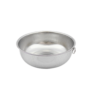 沥水篮加厚不锈钢密孔篮洗菜盆洗米漏盆控水网篮网筐冲孔盆水果盆
