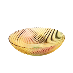 青苹果玻璃盘清扬系列玻璃果盘5寸-12寸斜纹盘圆盘糕点盘茶盘托盘