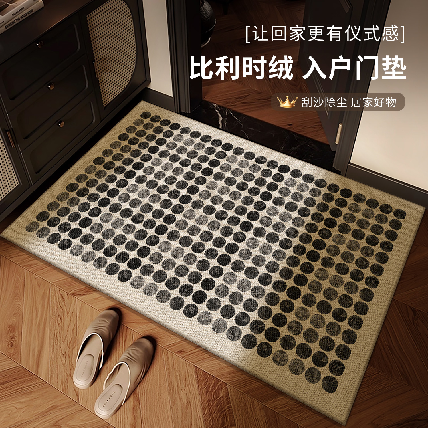 入户地垫2025年新款现代简约圆圈